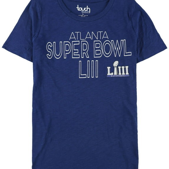 Touch Womens Super Bowl LIII Graphic T-Shirt, Blue, Medium