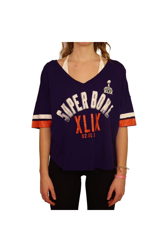 Womens Super Bowl XLIX Arizona Graphic T-Shirt, Purple, Small