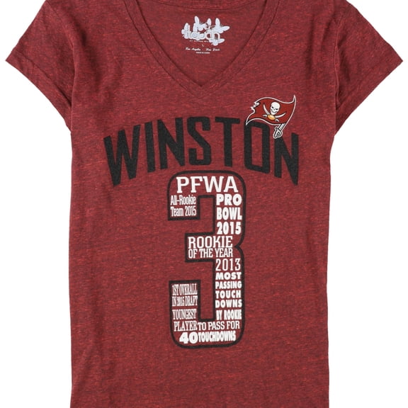 Touch Womens Winston #3 Embellished T-Shirt, Red, Medium