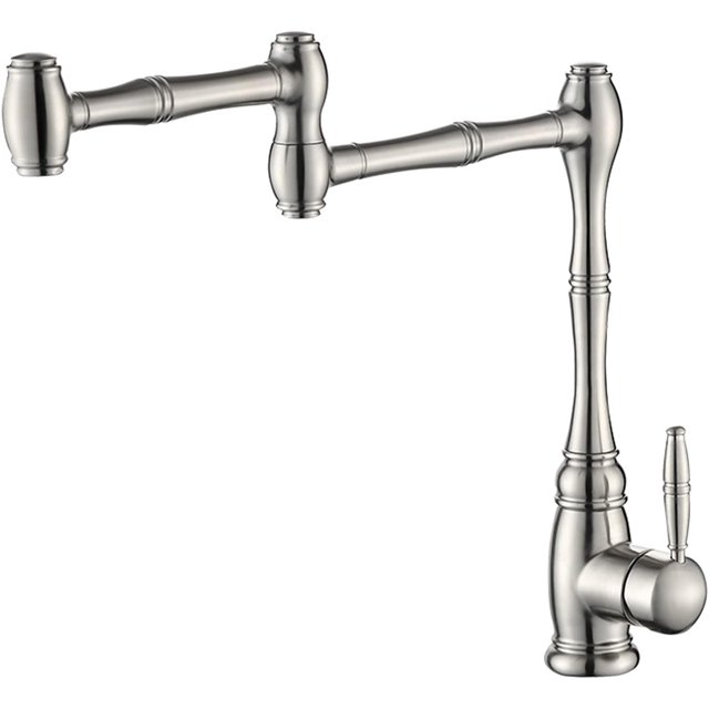 Touch the faucet Folding Kitchen Faucet, Deck Mounted Stainless Steel