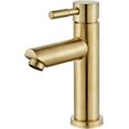 Touch the faucet Single Hole Bathroom Faucet, Brushed Gold Single