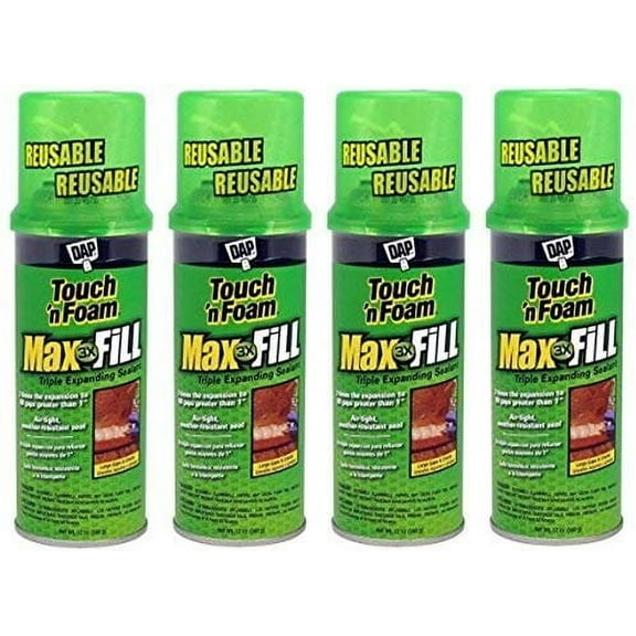 Touch 'n Foam 4001031212 MaxFill Maximum Expanding Sealant 4, 12oz.