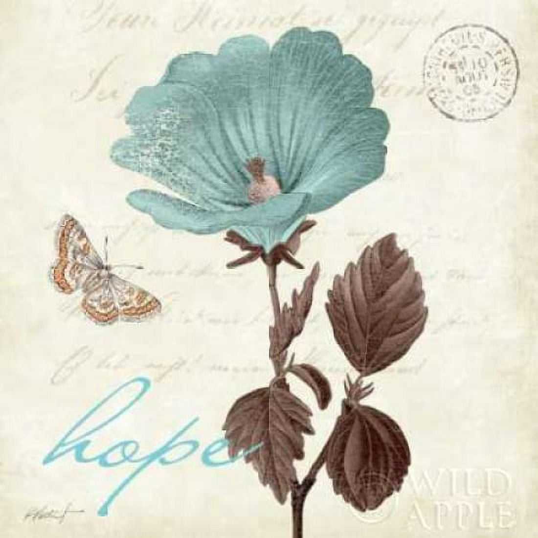 Touch of Blue III - Hope Canvas Art - Katie Pertiet (24 x 24)