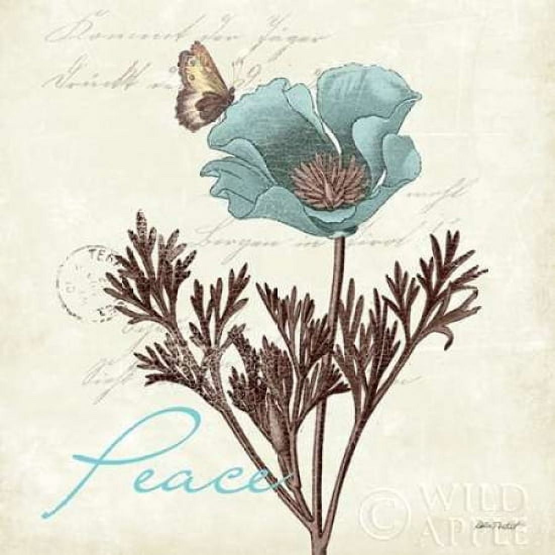 Touch of Blue IPeace Canvas Art - Katie Pertiet (24 x 24)