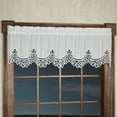 thumbnail image 1 of Touch of Class Abilene White Rod Pocket Kitchen Valances Curtain, 56 x 14 in, 1 of 1