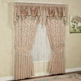 thumbnail image 1 of Touch of Class Chantilly Rose Collection Floral Rose Pair Romantic Rose Pink Jacquard Woven Curtain, 84" x 84" (2 Panels), 1 of 1