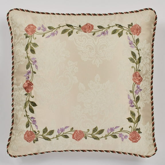 Touch of Class Meadow Collection Embroidered European Sham