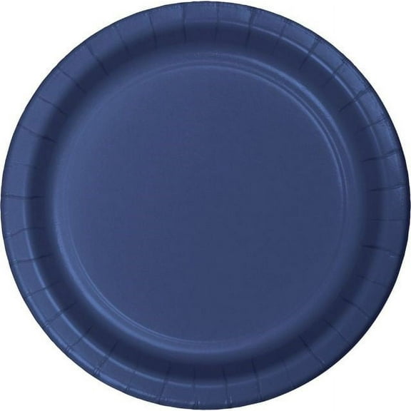 Touch of Color Banquet Plate, 10", Navy, 24 Ct