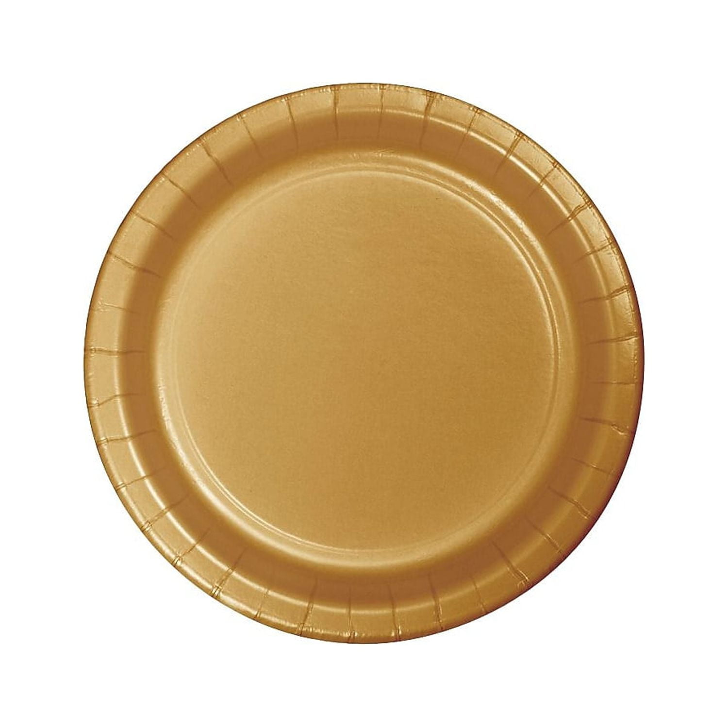 Premium Color Plate Touch of Color Banquet Plate, Glittering Gold, 10