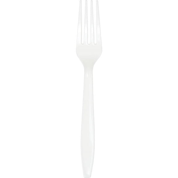 Touch of Color Bright White Forks, 50-Pack
