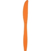Touch of Color Creative Converting Plastic Knives, Sunkissed Orange, 24 Ct