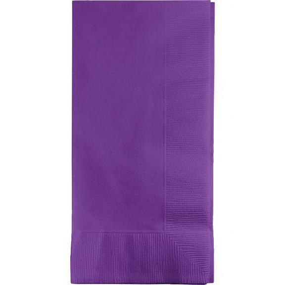 Touch of Color Dinner Napkins, 2-Ply, 1/8 Fold, Amethyst, 50 Ct