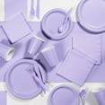 thumbnail image 1 of Touch of Color Lavender Purple Party Supplies Kit, 245 Count Kit Serves 24 Guests, 1 of 7