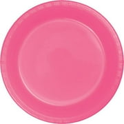 Touch of Color Plastic Dinner Plate, 9", Candy Pink, 20 Ct