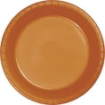 thumbnail image 1 of Touch of Color Plastic Dinner Plates Pumpkin Spice Orange 20/Pack 324810, 1 of 2