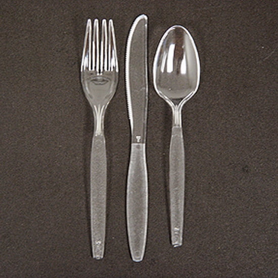 Touch of Color Premium Plastic Knives, Clear, 24 Ct