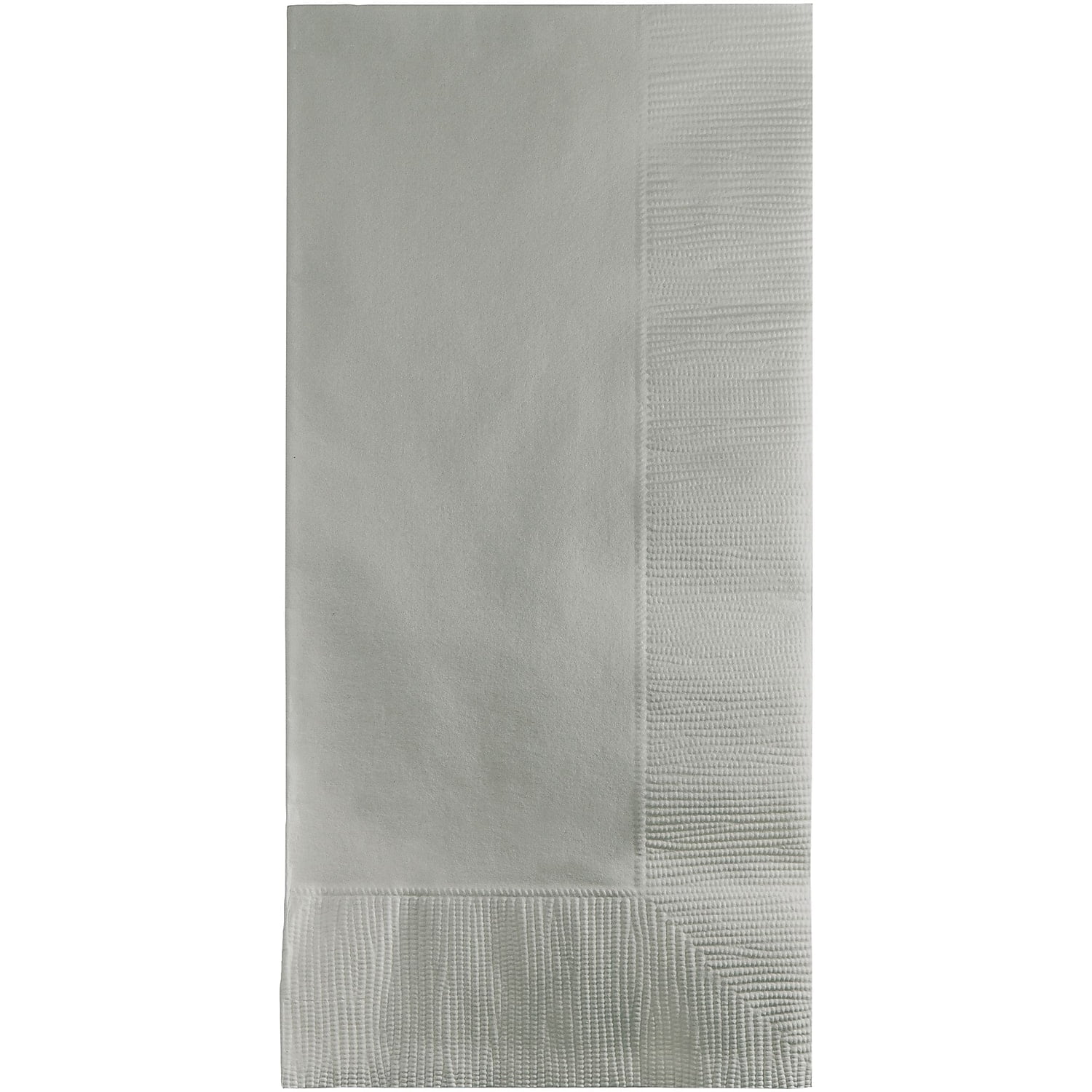 Shimmering Silver 2-Ply Paper Dinner Napkins, 100 Count
