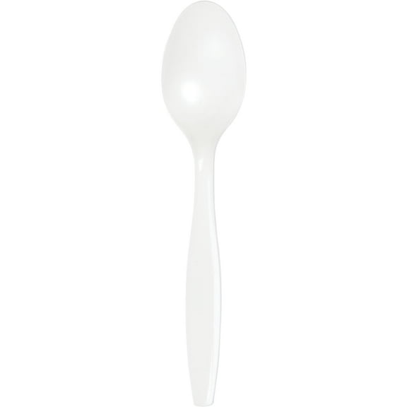 Touch of Color White Plastic Spoons 24 Pack 10550