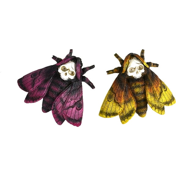 Touch of Nature 5.5" Moths with Skull Assortment, 2 pcs