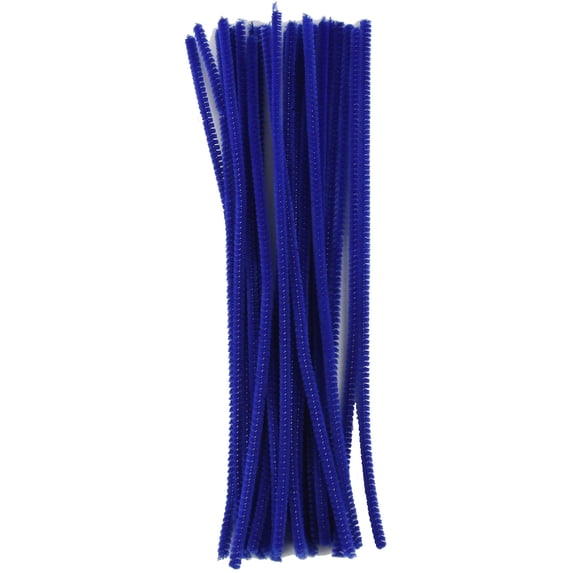 Touch of Nature Chenille Stems 6mmx12" 25/Pkg-Royal Blue