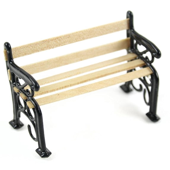 Touch of Nature Miniature Wooden Bench 2" 1pc