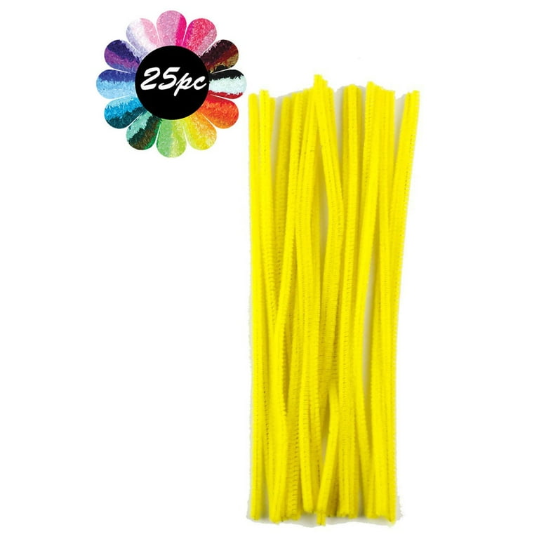 Touch of Nature Chenille Stems 6mmx12 25/PKG Yellow