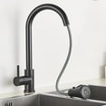 Touch the faucet Matte Black Kitchen 3Function Blade PullOut Mixer