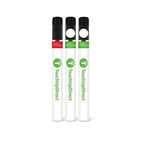 TouchUpDirect 070 Blizzard Pearl Tricoat Compatible with Toyota Exact Match Touch Up Paint Brush - Essential Kit