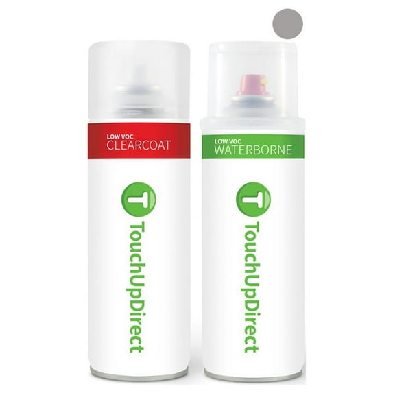 TouchUpDirect 1K0 Silver Knockout Metallic Compatible With Toyota Exact Match Touch Up Paint Aerosol - Essential Kit