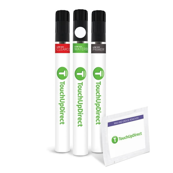 TouchUpDirect 50/WA8624 White Compatible with GMC Exact Match Touch Up Paint Brush - Preferred Kit