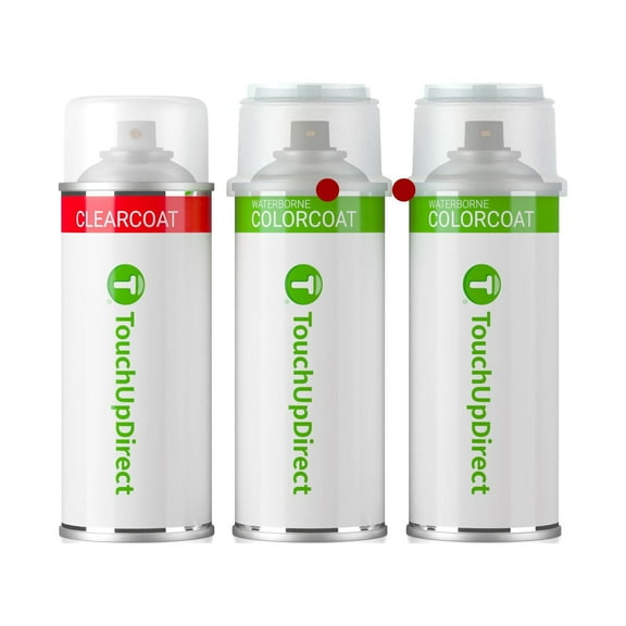 TouchUpDirect D4 Rapid Red Metallic Tinted Tricoat for Ford Exact Match Touch Up Paint Aerosol - Essential Kit