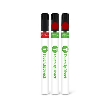 TouchUpDirect D4 Rapid Red Metallic Tinted Tricoat for Ford Exact Match Touch Up Paint Brush - Essential Kit