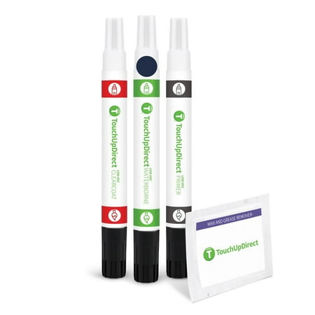 TouchUpDirect DX/M7083 Dark Blue Pearl Compatible With Ford Exact Match Touch Up Paint Combo - Preferred Kit