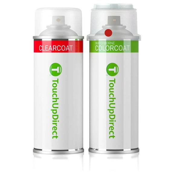 TouchUpDirect E4/F1/6D/M6886/M6470/6470 Vermillion Red for Ford Exact Match Touch Up Paint Aerosol - Essential Kit