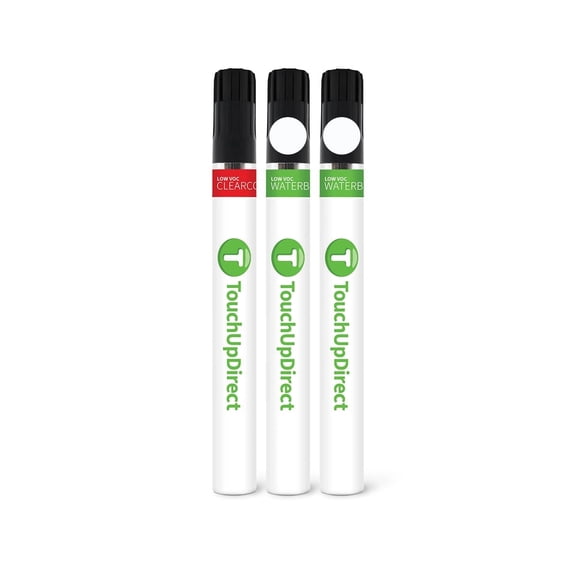 TouchUpDirect G1W/WA140X White Frost Tricoat Compatible with GMC Exact Match Touch Up Paint Brush - Essential Kit