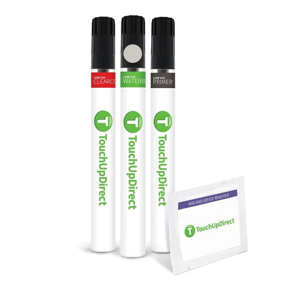 TouchUpDirect GAN/WA636R Quicksilver Metallic for Chevrolet Exact Match Touch Up Paint Brush - Preferred Kit