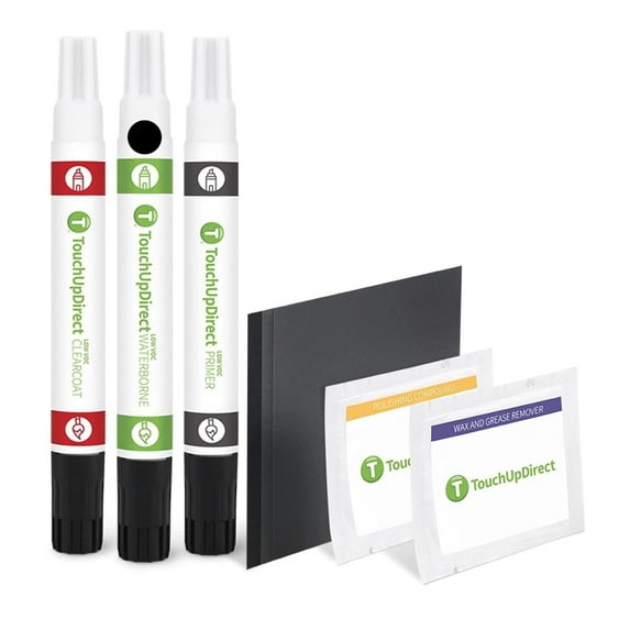 TouchUpDirect Vivid Black Compatible with Harley Davidson Exact Match Touch Up Paint Combo - Platinum Kit