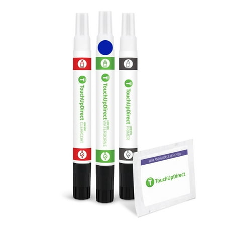 TouchUpDirect J4 Deep Impact Blue Compatible With Ford Exact Match Touch Up Paint Combo - Preferred Kit