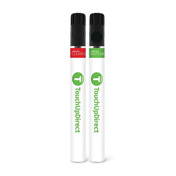 TouchUpDirect KH3 Black Obsidian for Nissan Exact Match Touch Up Paint Brush - Essential Kit