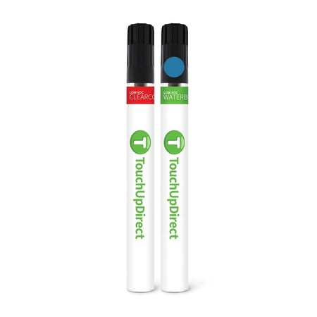 TouchUpDirect LD5L/2B Silk Blue Metallic Compatible with Volkswagen Exact Match Touch Up Paint Brush - Essential Kit