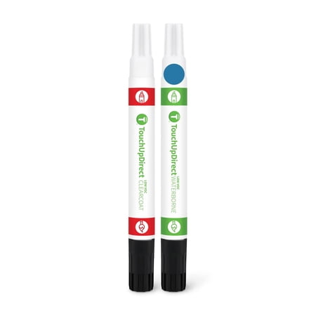 TouchUpDirect LD5L/2B Silk Blue Metallic Compatible With Volkswagen Exact Match Touch Up Paint Combo - Essential Kit