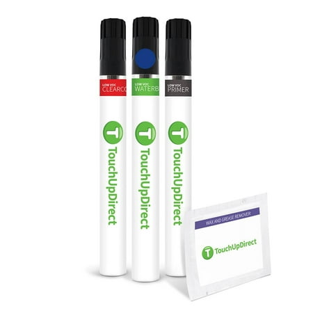 TouchUpDirect N6 Lightning Blue Compatible with Ford Exact Match Touch Up Paint Brush - Preferred Kit