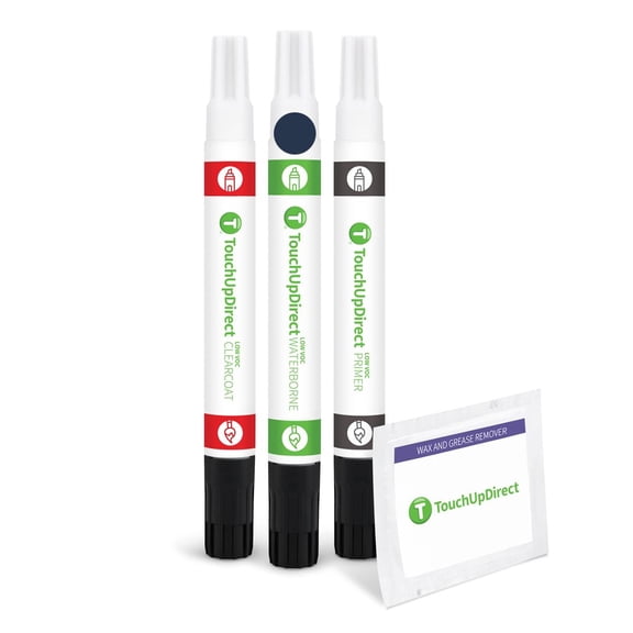 TouchUpDirect NH-658P Graphite Pearl for Honda Exact Match Touch Up Paint Combo - Preferred Kit