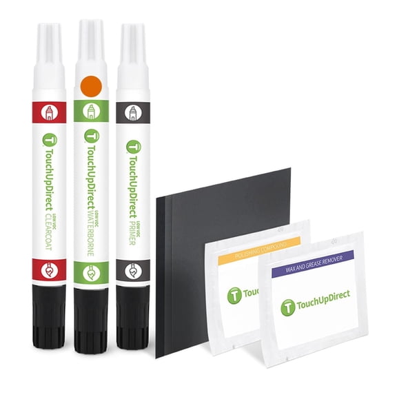 TouchUpDirect PAK Sunshine Orange for Subaru Exact Match Touch Up Paint Combo - Platinum Kit