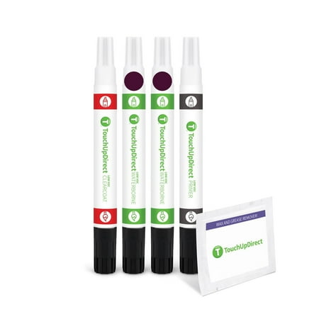TouchUpDirect R3 Burgundy Velvet Metallic Tricoat Compatible With Ford Exact Match Touch Up Paint Combo - Preferred Kit