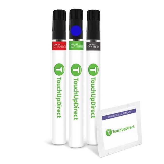 TouchUpDirect RBY Caspian Blue Compatible with Nissan Exact Match Touch Up Paint Brush - Preferred Kit