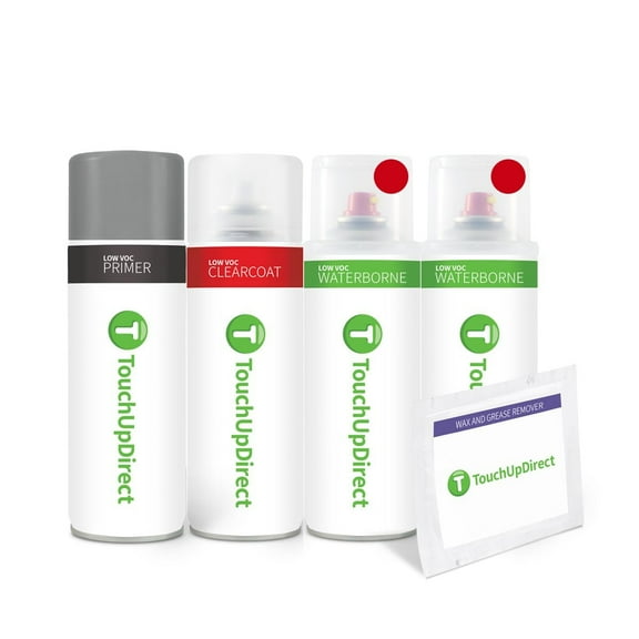 TouchUpDirect RR Ruby Red Metallic Tricoat for Ford Exact Match Touch Up Paint Aerosol - Preferred Kit