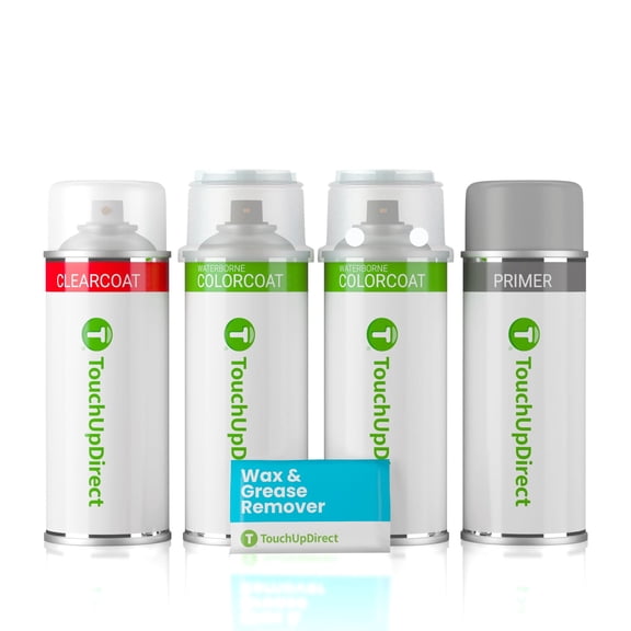 TouchUpDirect SWP Snow White Pearl Tricoat for Kia Exact Match Touch Up Paint Aerosol - Preferred Kit