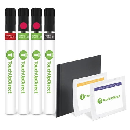 TouchUpDirect U6 Red Candy Tricoat Compatible with Ford Exact Match Touch Up Paint Brush - Platinum Kit
