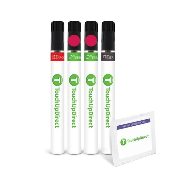 TouchUpDirect U6 Red Candy Tricoat Compatible with Ford Exact Match Touch Up Paint Brush - Preferred Kit